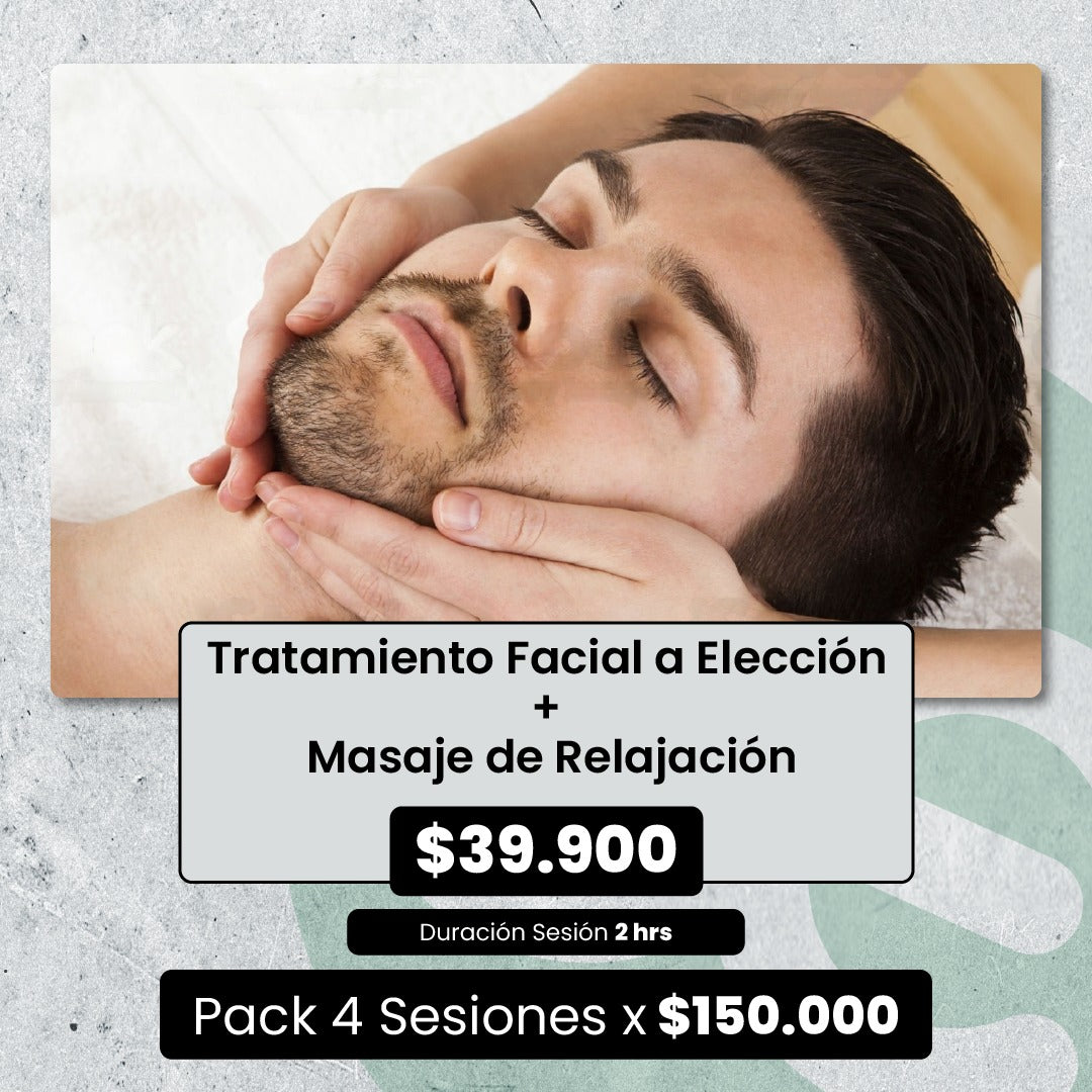 Tratamiento Facial a Elección + Masaje de Relajación