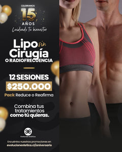 Pack  Reductivo Reafirmante 12 sesiones Aniversario