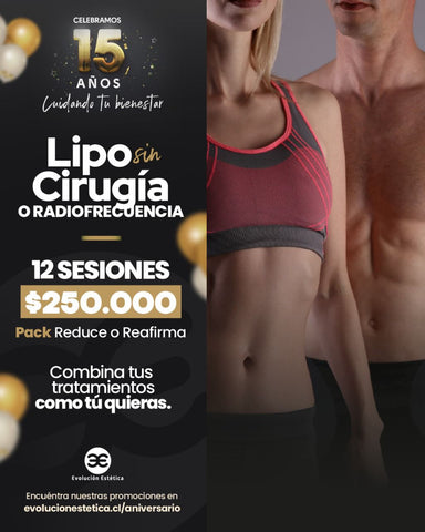 Pack  Reductivo Reafirmante 12 sesiones Aniversario