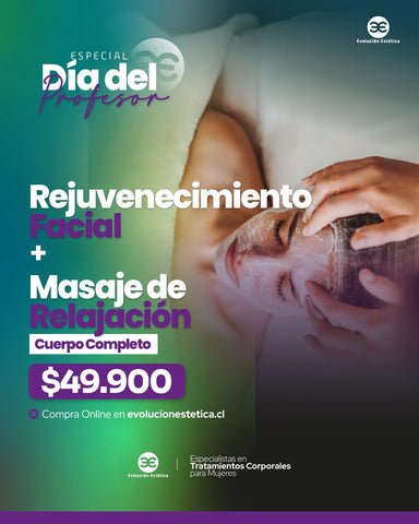 Rejuvenecimiento Facial + Masaje de Relajación Cuerpo Completo