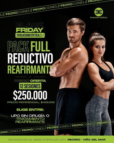 Pack Full Reductivo Reafirmante 12 Sesiones Black Friday