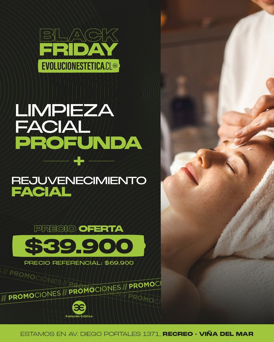 Limpieza Facial Profunda +  Rejuvenecimiento Facial Black Friday