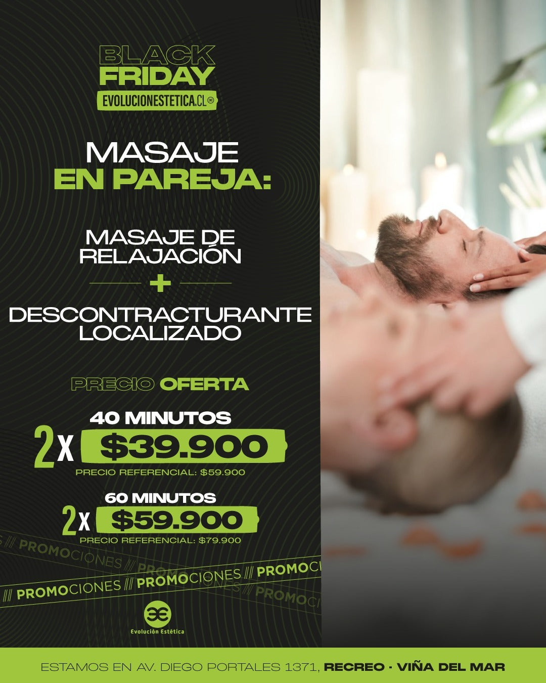 Masaje en Pareja Black Friday