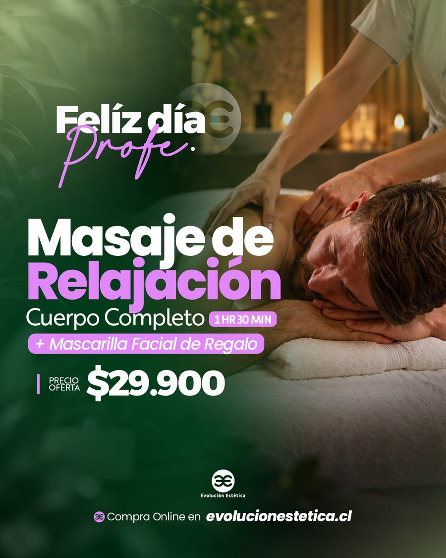 Masaje de Relajación + Mascarilla Facial Hidratante