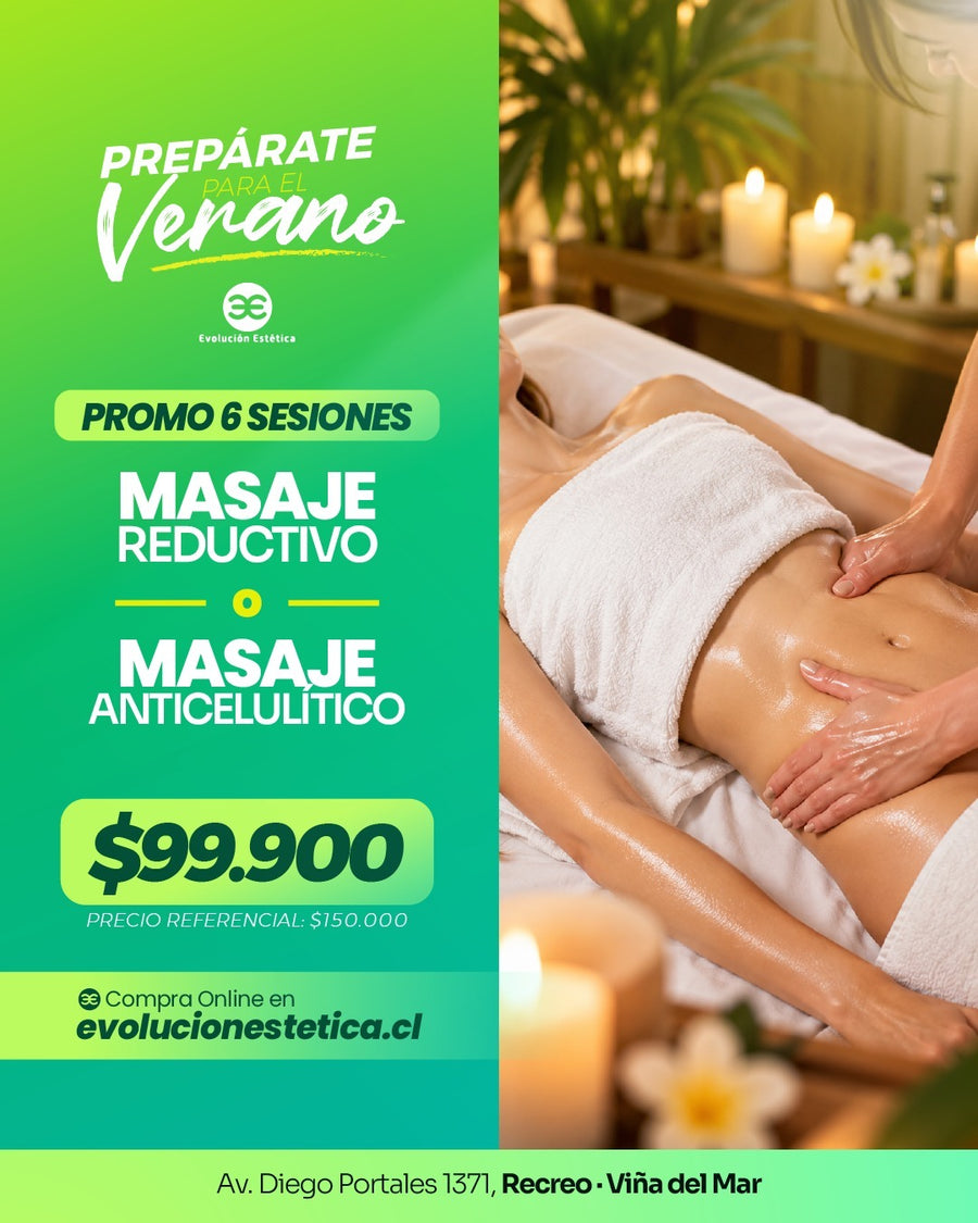 Pack Masajes Reductivos o Anticeluliticos