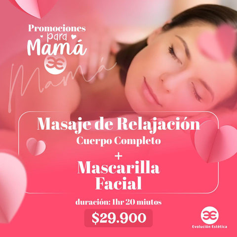 Masaje de Relajación + Mascarilla Facial Hidratante